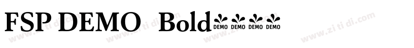 FSP DEMO   Bold字体转换